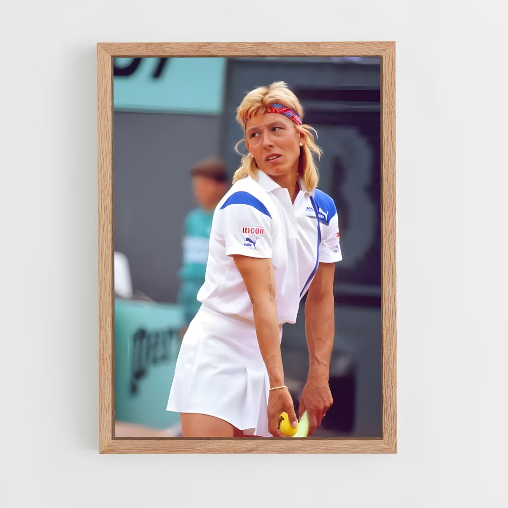 Poster Martina en Action – affiche Tennis (vue 4)